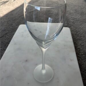 Sophisticated Clear Wine Glass